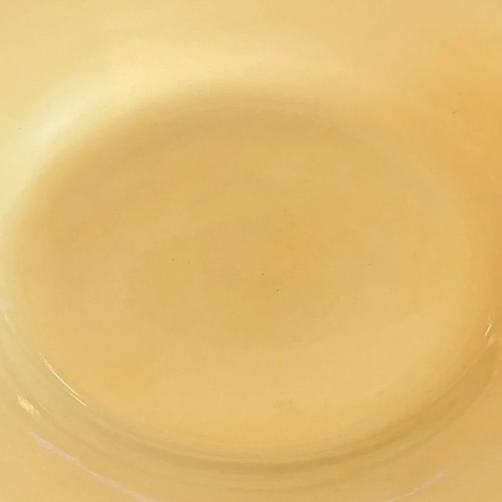 Pottery Barn Sausalito Yellow Dinner Plate Stoneware Round 12 inch